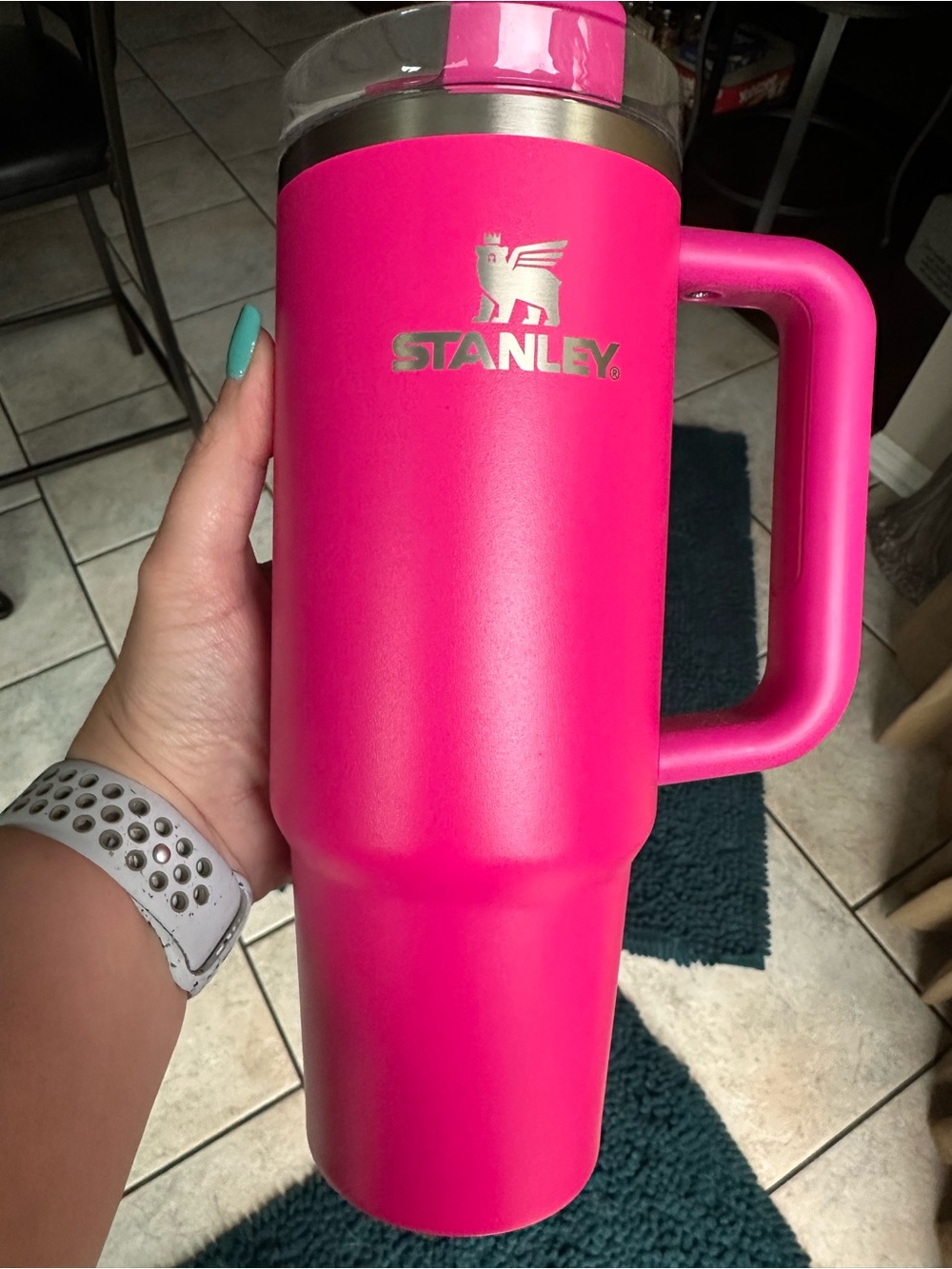 Stanley 30oz Pink Insulated Travel Mug with Handle